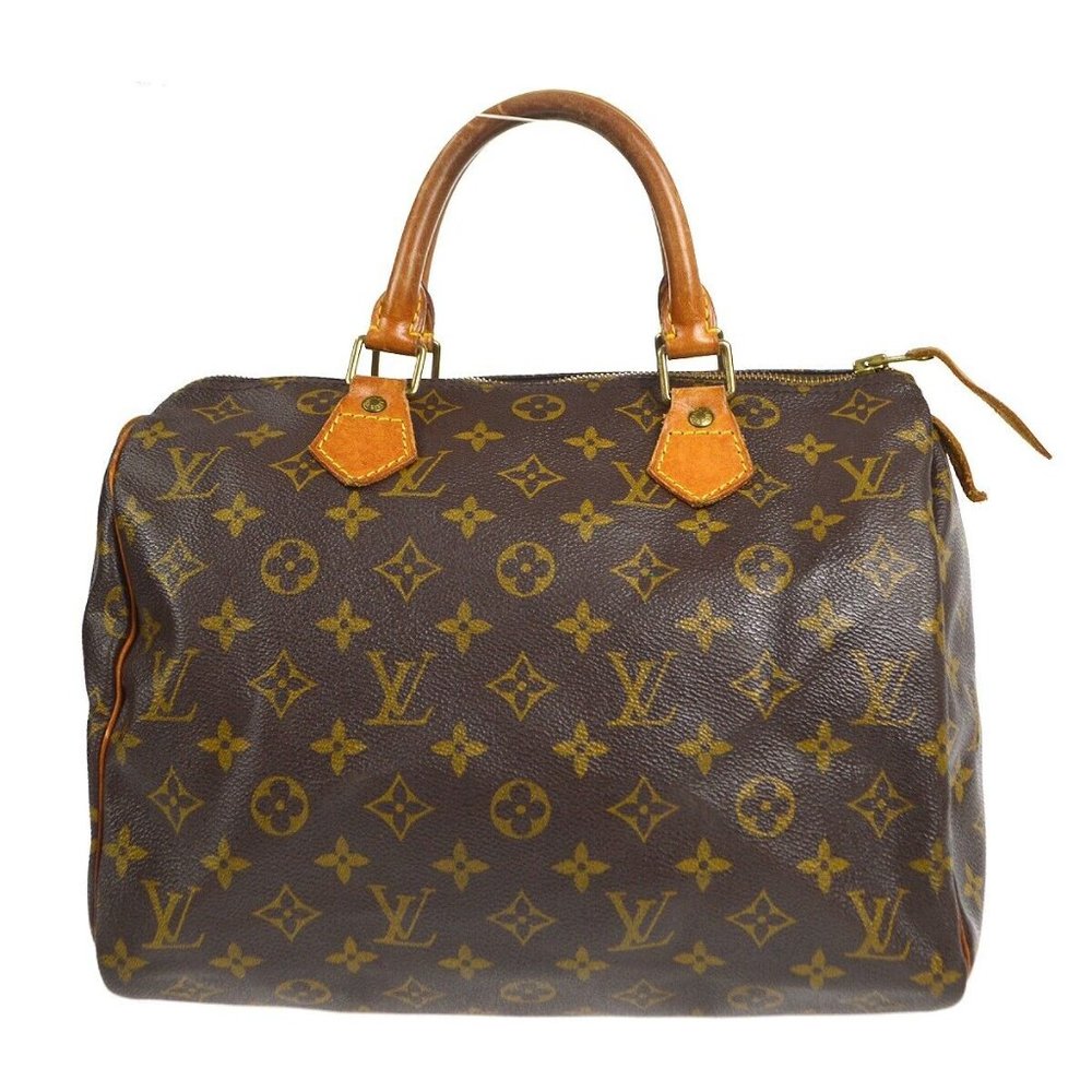 Louis Vuitton Speedy 30 Handbag Purse Monogram Canvas 59886L30
